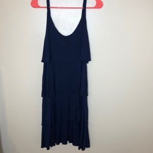 Chico’s Navy Ruffle Dress